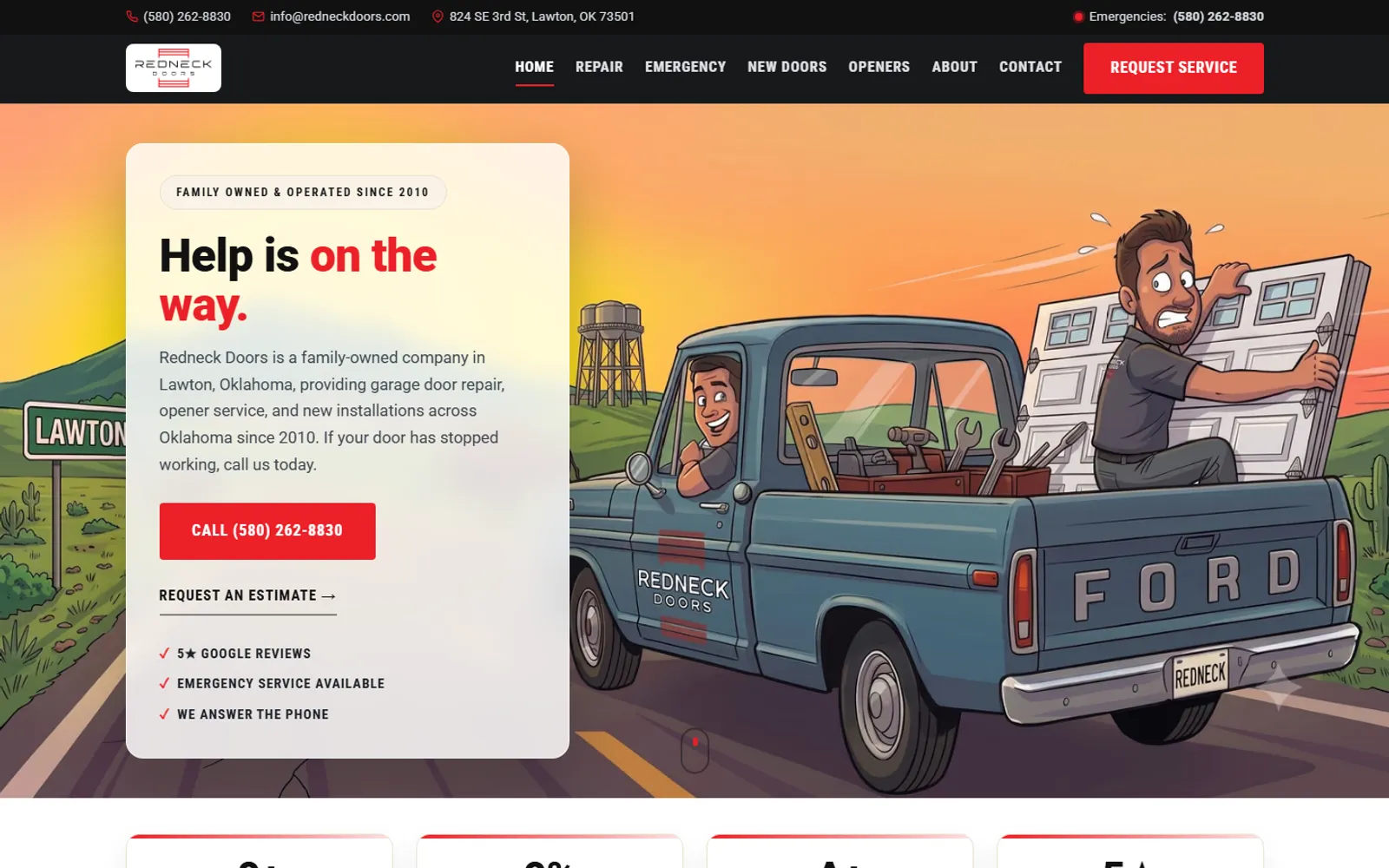 Redneck Doors website